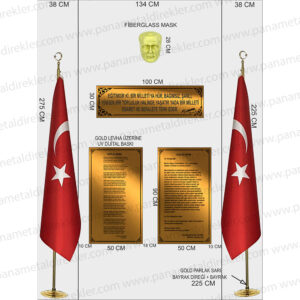 Atatürk Köşesi Seti Poz Model 03